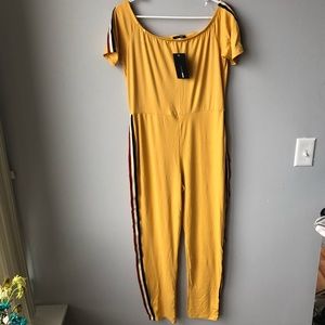Fashion Nova Yellow Jumpsuit